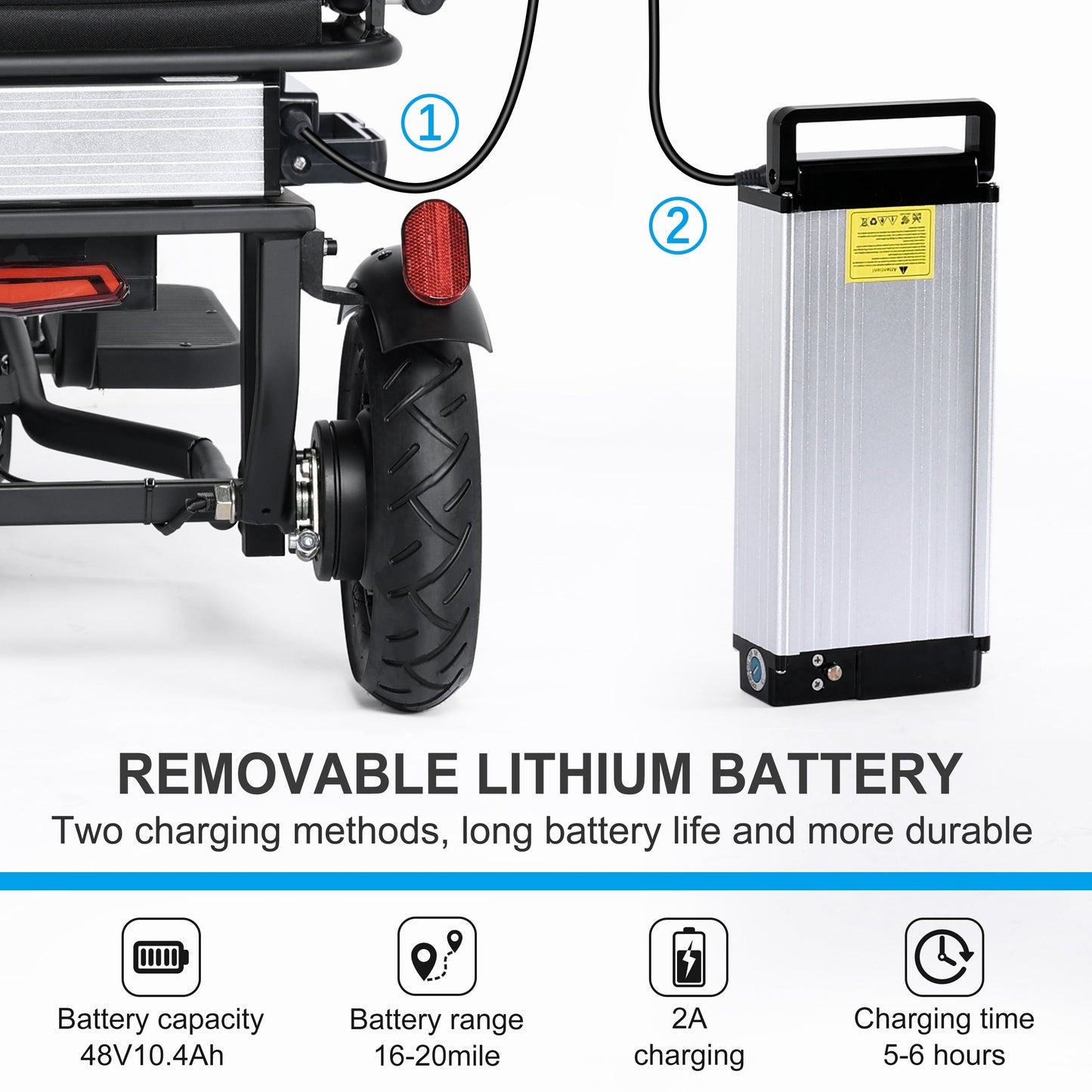 TopMate ES11 3-Wheel Electric Scooter for Adults - 700W Dual Motor
