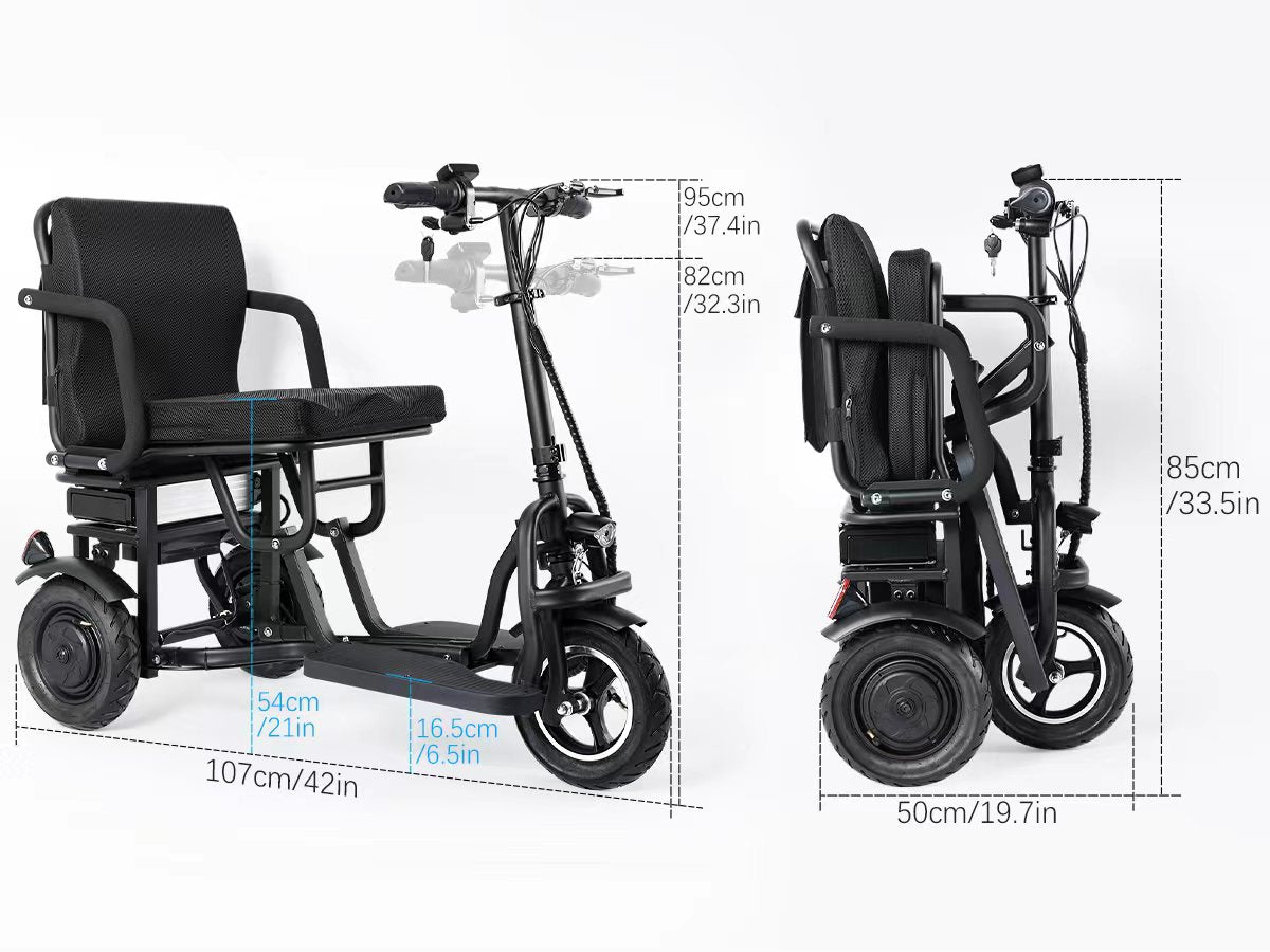 TopMate ES11 3-Wheel Electric Scooter for Adults - 700W Dual Motor